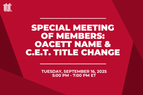 Special Members Meeting: OACETT Name & C.E.T. Title Change