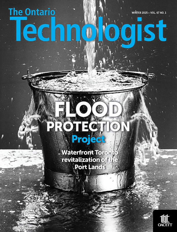 Cover of Ontario Technologist magazine, Winter 2025 edition