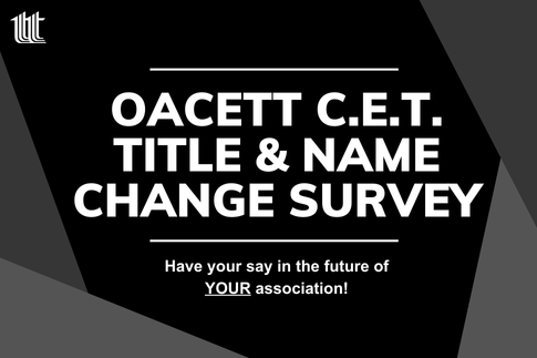 OACETT name & Title Change Survey